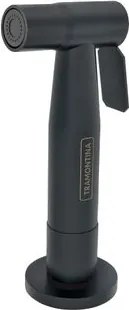 Ducha Manual Black Matte Tramontina em Aço Inox para Pia de Cozinha