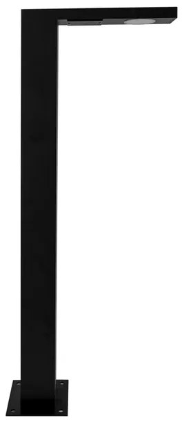 Balizador Led Sobrepor Aluminio Preto 11W Ip65 3000K