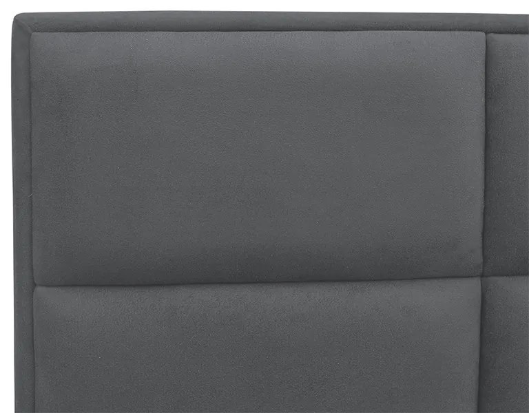 Cabeceira Painel Cama Box Casal 140cm Nina Suede Cinza - Sheep Estofados - Cinza