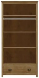 Guarda Roupa Solteiro 91cm 2 Portas 1 Gaveta Lázio Freijó F07 - Mpozen