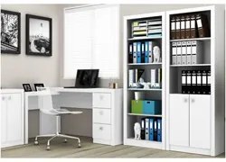 Ambiente para Home Office 05 Peças Branco - Tecno Mobili