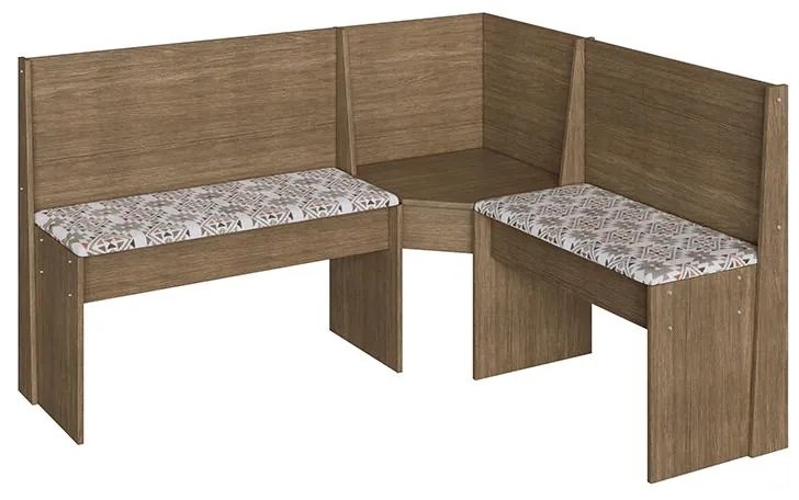 Conjunto Completo Canto Alemão, Almofada, Mesa E 2 Cadeiras