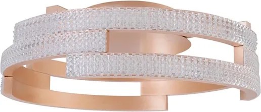 Plafon Led De Sobrepor Champagne 45W 3000K Atenas