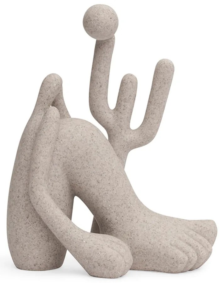 Escultura Abaporu em Polirresina Bege - P