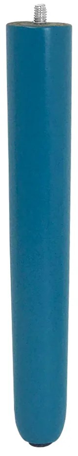 1 Pé Palito Azul 25 cm com Rosca Metal para Móveis D10 - D'Rossi