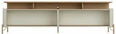 Rack TV 75 Pol 220cm 4 Portas Brise Blen Luna/Dourado I06 - Mpozenato