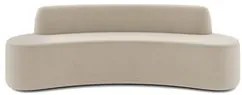 Sofá 3 Lugares para Sala de Estar Living 210cm Koane D06 Veludo Creme