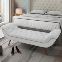 Cabeceira Cama Box Queen 160cm Provença e Recamier Veneto Z37 Boucle B