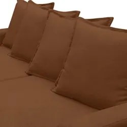 Sofá Retrátil Reclinável 3 Lugares 195cm Roma F05 Veludo Terracota - M
