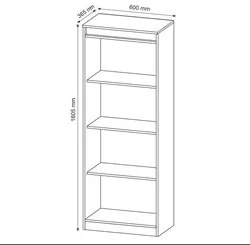 Estante Livreiro Multiuso Alta 3 Prateleiras ME4150 Nogal - Tecno Mobi