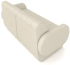 Sofá 2 Lugares 188cm Sala de Estar Munik Veludo Bege Z08    - Mpozenat