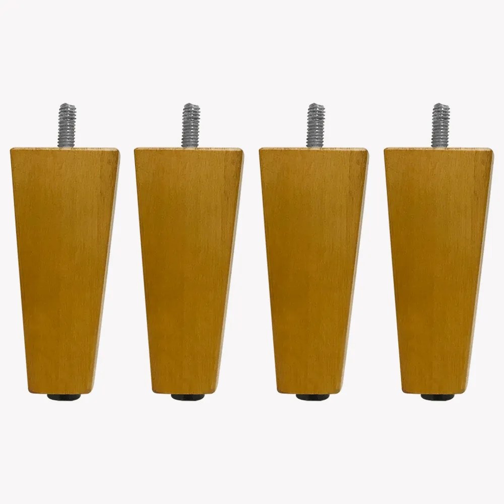 Kit 04 Pés Chanfrado Castanho 20 cm  D10 - D'Rossi