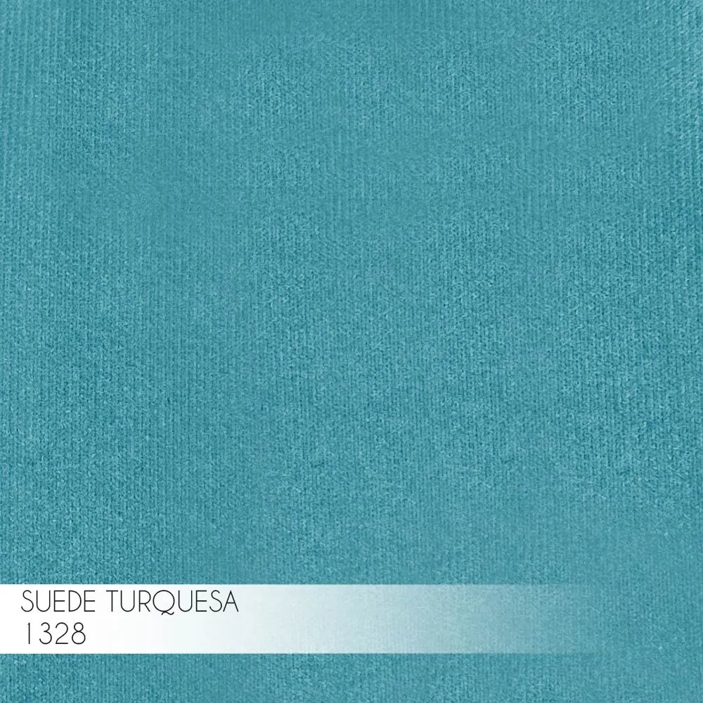 Banqueta Decorativa Billie Base Gold Suede Azul Claro G41 - Gran Belo