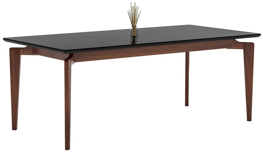 Mesa de Jantar Chermont Com Vidro - VM 53429 1.40 x 0.90