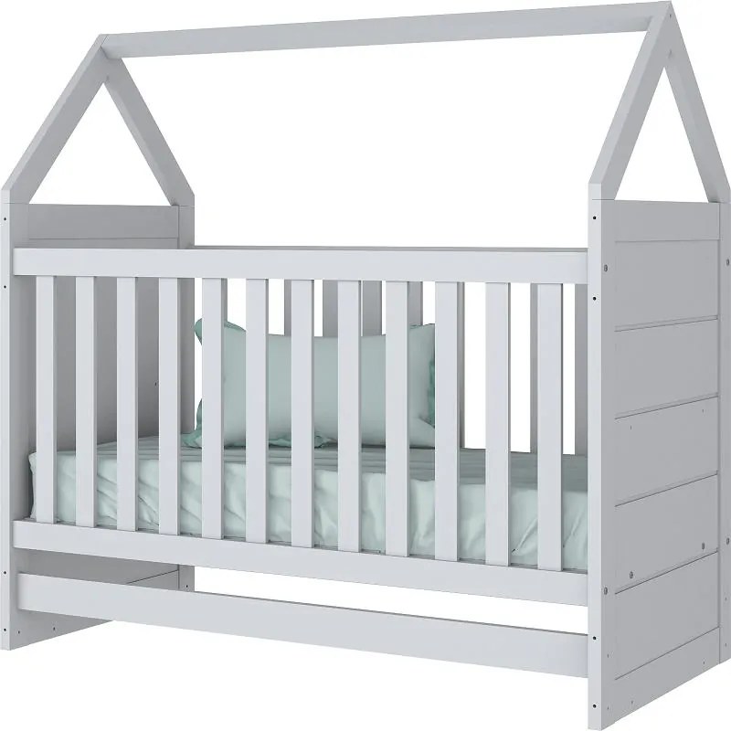 Berço Montessoriano Americano De Mdf Cabana - Branco HP