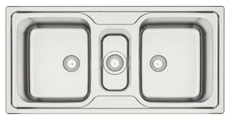 Cuba de Sobrepor Tramontina Marea Deep 2.5C 34 Aço Inox Acetinado 100 x 50 cm