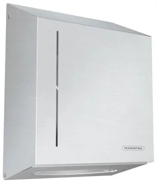 Dispenser para Papel Toalha Tramontina em Aço Inox com Acabamento Scotch Brite