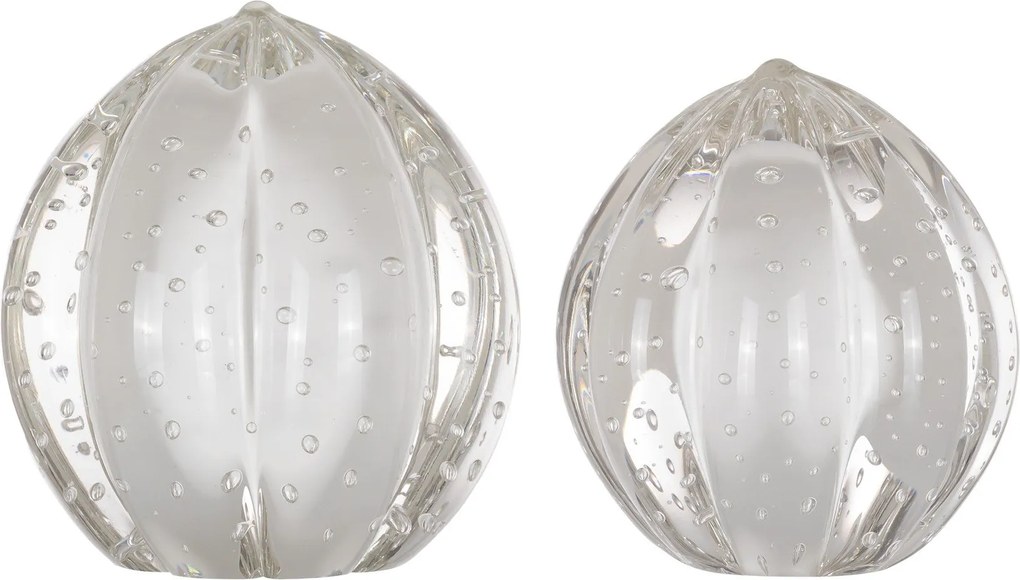 Kit Esferas Murano Senna P + M - Quartzo Pérola  Quartzo Pérola