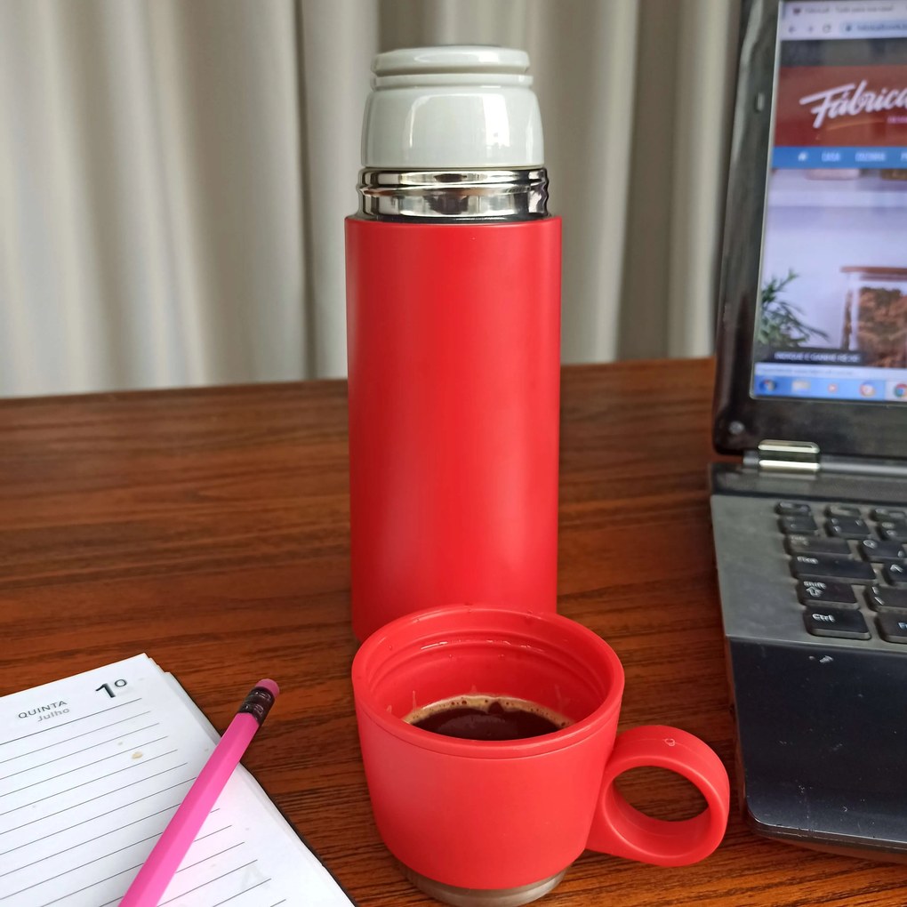 Garrafa Térmica Vermelha - 350ml