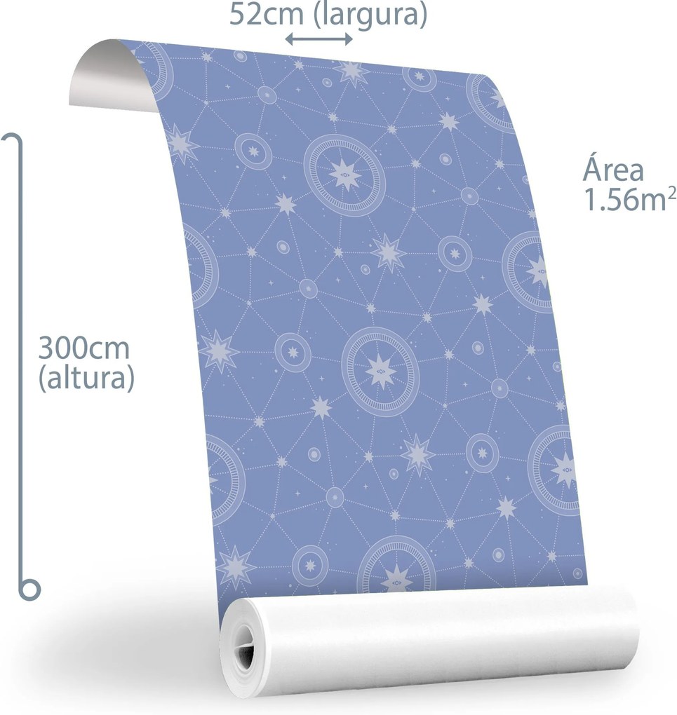 Papel de Parede Mariana Azul