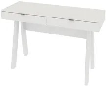 Mesa Para Escritório 2 Gavetas ME4128 Branco - Tecno Mobili