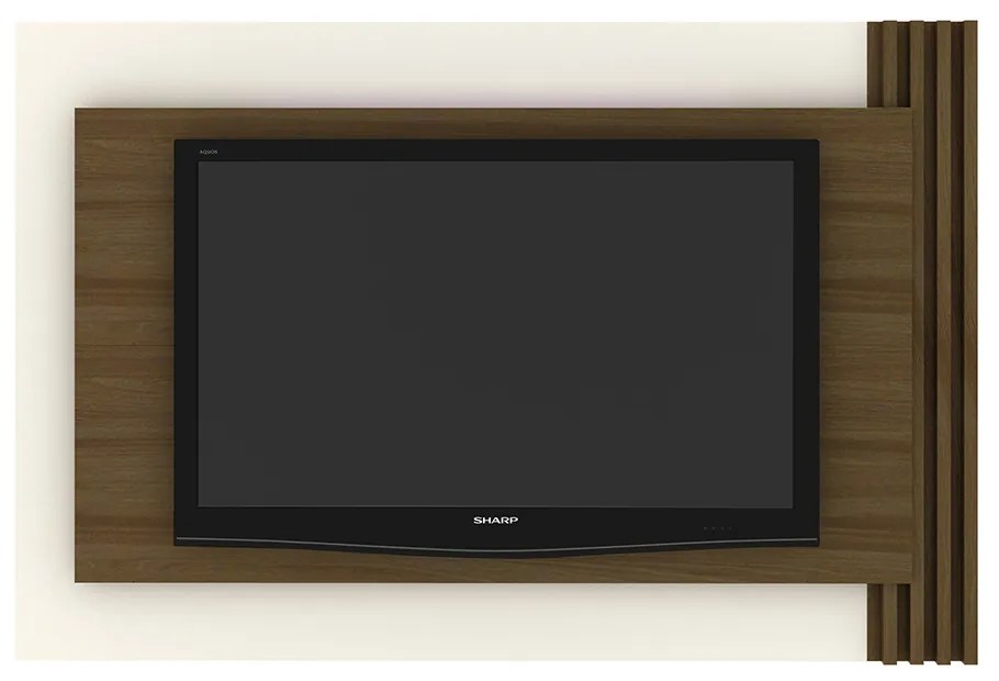 Painel Home para TV até 65 Sala de Estar PL3001 Capuccino/Off White G69 - Gran Belo