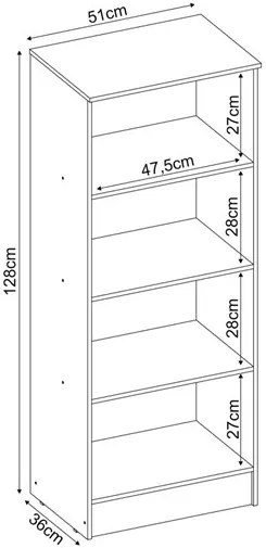 Armário Multiuso 2 Portas 3 Prateleiras Viena D02 Branco - Mpozenato