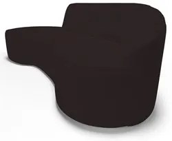 Sofá Living  4 Lugares 280cm Braço Direito Mozart D06 Sintético Marrom