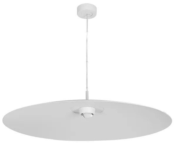 Pendente Led Aluminio 17W 60 3000K 90Cm Plato - BRANCO