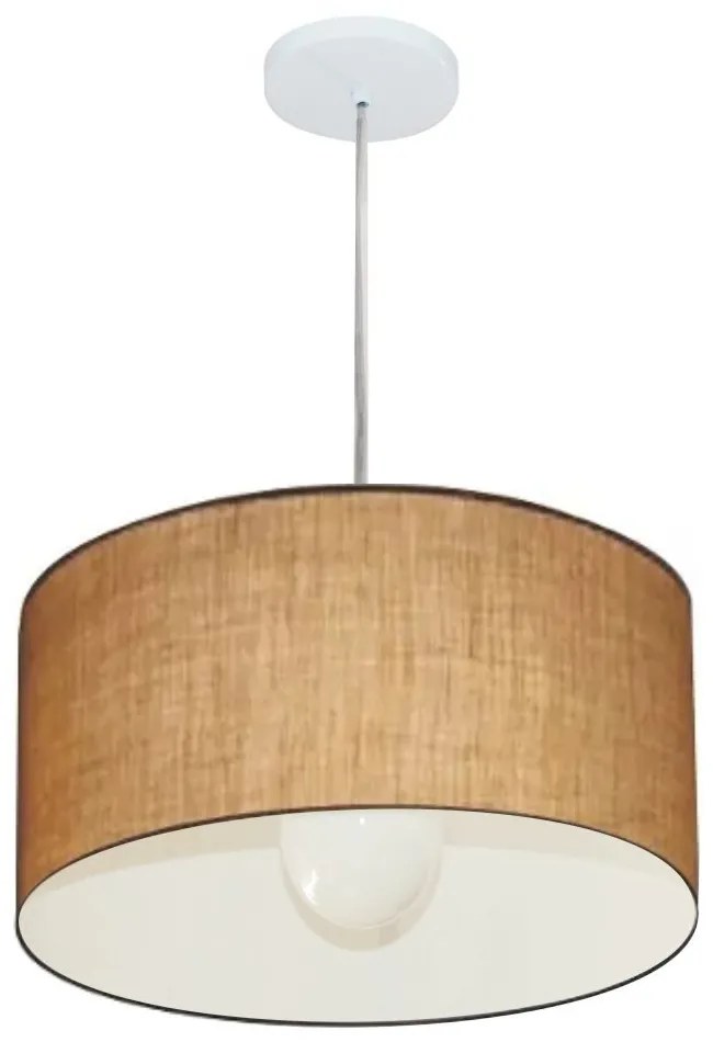 Pendente Cilíndrico Palha MJ-4202 Para Mesa de Jantar e Estar