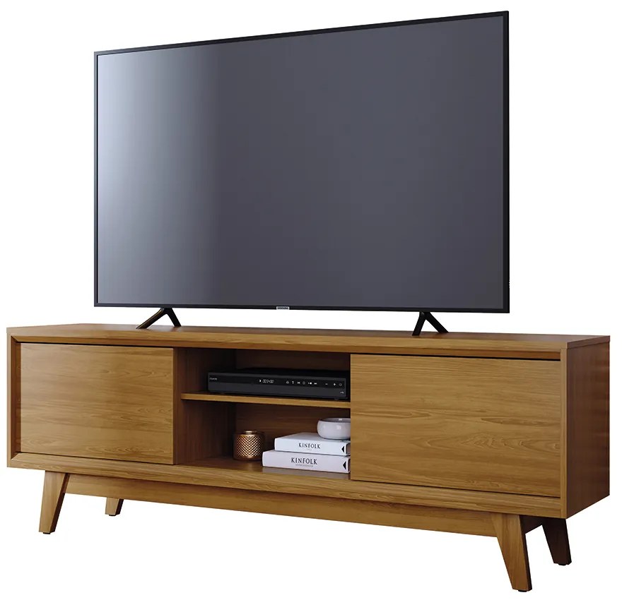 Rack TV 65 Pol 164cm Bancada para Sala Mylan Cumaru M20 - D'Rossi