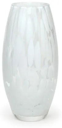 Vaso Oliva P Cacos Branco Murano Cristais Cadoro