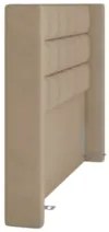 Cabeceira Cama Box Casal King 195cm Pisa Z37 Veludo Bege - Mpozenato