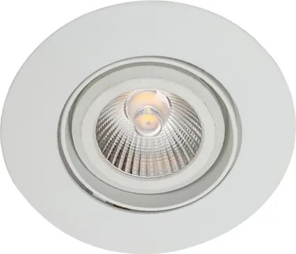 Plafon Embutir Redondo Aluminio Face Plana Recuado 50W - BRANCO