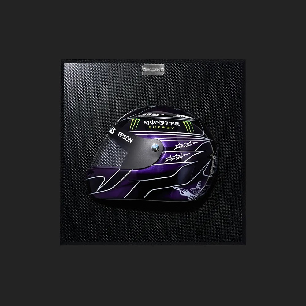 Quadro 3D Decorativo Helmet LH 2019 Preto - Gran Belo