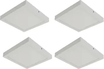 Kit 4 Plafons Led Sobrepor Branco 17Cm 12W  Yamamura