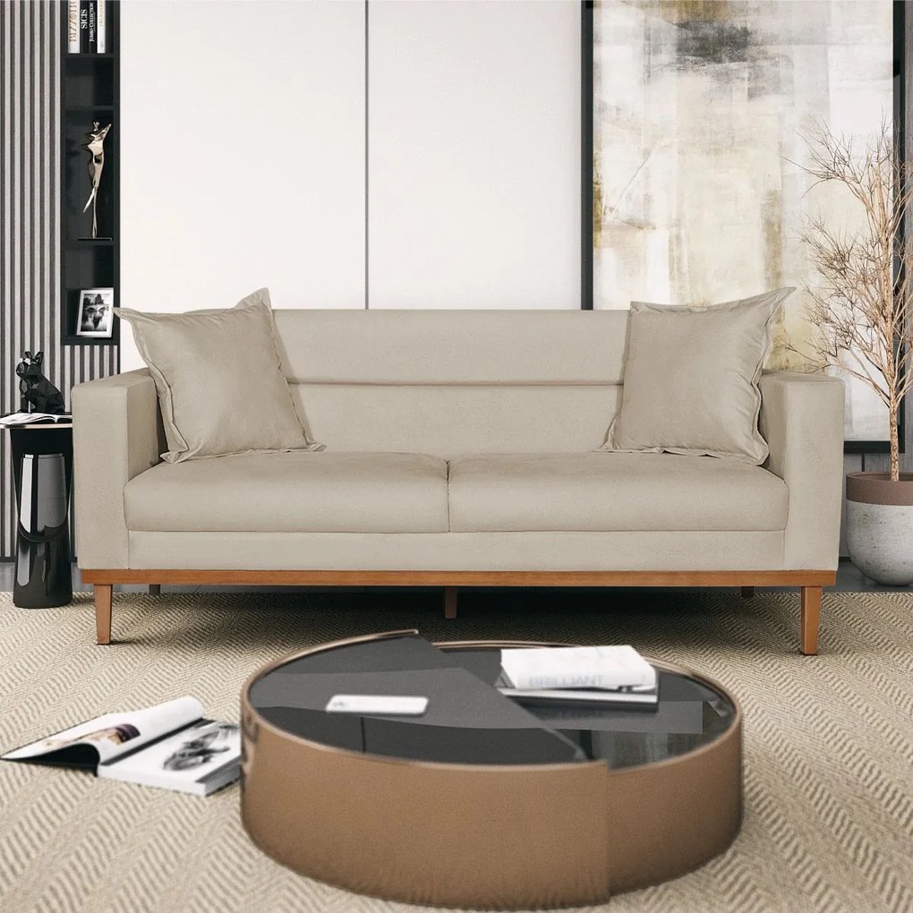 Sofá 2 Lugares Viena Suede - ADJ Decor