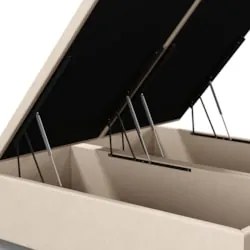 Base Cama Box Baú Casal Queen 158cm Hit Z04 Suede Bege - Mpozenato