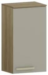 Armário de Cozinha Aéreo 40cm 1 Porta Nádia Mocca/Avelã L01 - Mpozenat