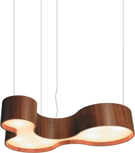 Pendente Organico Madeira Imbuia Ks