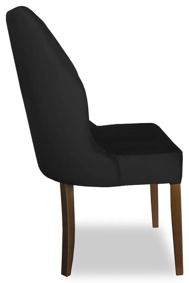 Cadeira De Jantar Safira Suede Preto