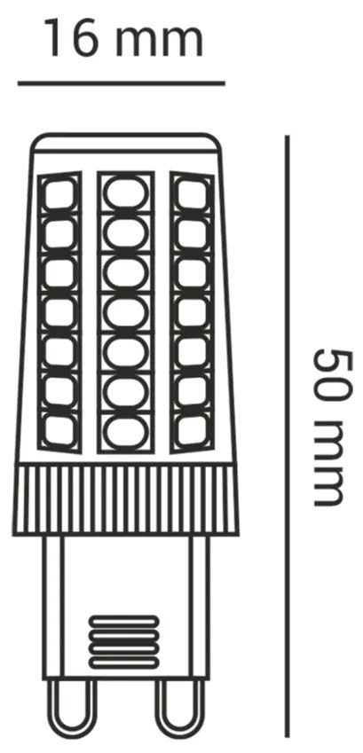 Lâmpada Halopin G9 Led 3,5W 350Lm 6000K 300° 220V | Opus Lp 39978