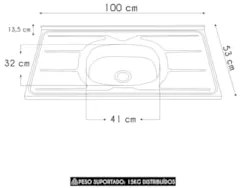 Armário de Cozinha CP07 Com Pia 100cm Pérola Z34 Grafite/Freijó - Mpoz