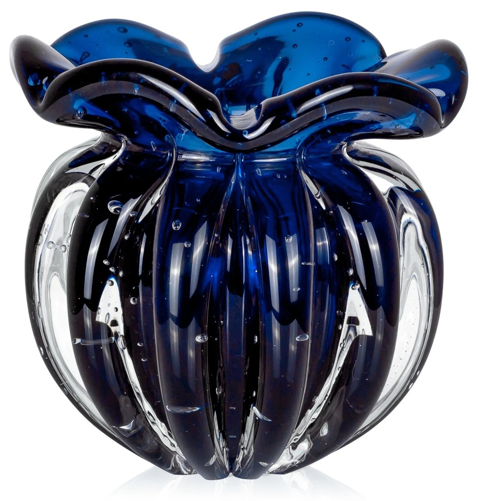 Vaso Murano Trouxinha Torcello PP - Nightly Blue  Nightly Blue