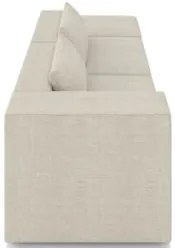 Sofá 4 Lugares 283cm Com Puff Direito Fay Linho Cru Z55 - Mpozenato