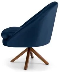 Kit 2 Poltronas Decorativas Giratórias Base Giromad Madeira Rafa C-304