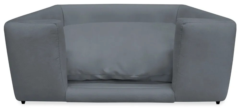 Caminha Cão Cama Pet Lili P/ Cães e Gatos Almofada Lavável Suede Cores - Cinza Grafite