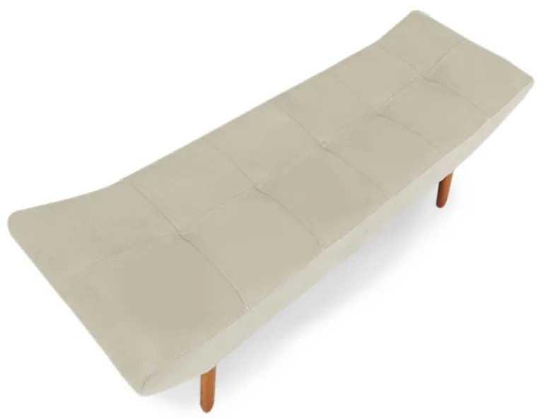 Puff Banqueta 140cm Maya Pés Palito Corano Bege - Sheep Estofados - Bege