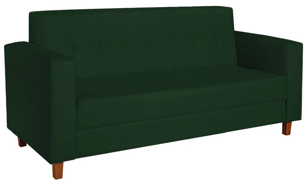 Sofá 2 Lugares Denver Suede Verde - ADJ Decor