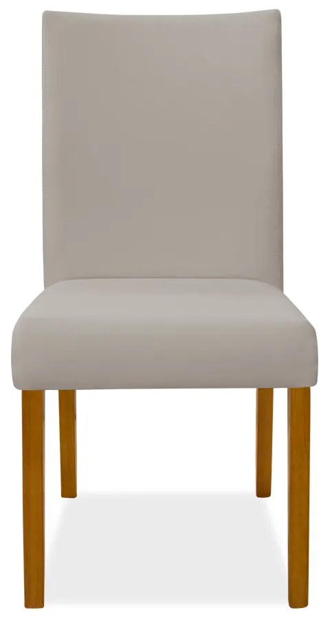 Kit 6 Cadeiras de Jantar Milan Veludo Nude